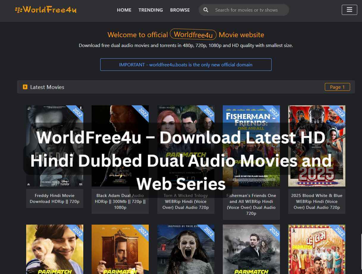 WorldFree4u Website Movies and Web Series Downloading - WorldFree4u.in