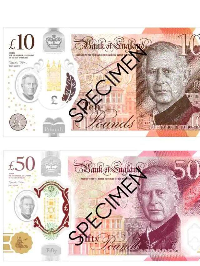 UK currency : King Charles III banknotes