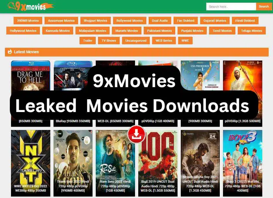 9xMovies Leaked Movies Downloads