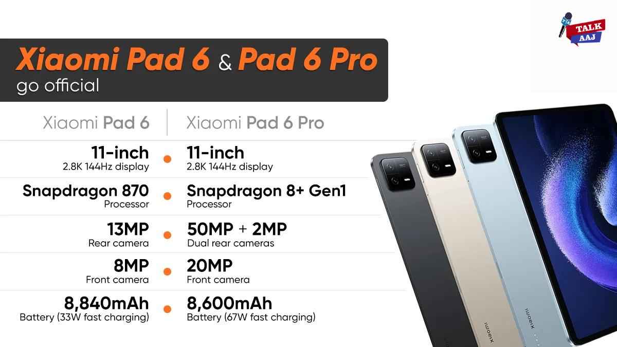 Xiaomi Pad 6 and Redmi Buds 4 Active are New Products Launched From Xiaomi. check price and specs