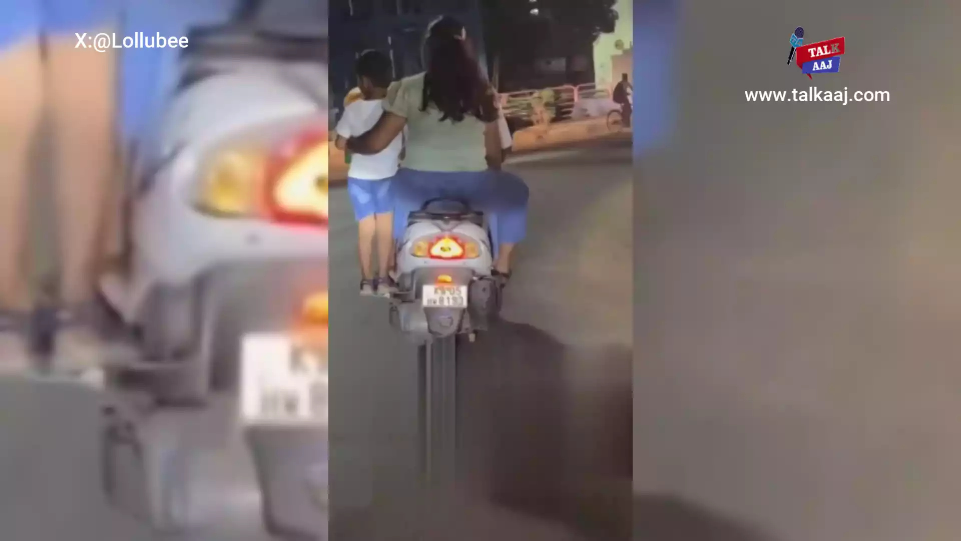 shocking Bengaluru couple heavy driving With Child Standing on Footrest video viral