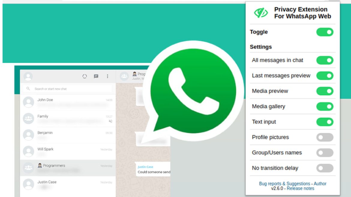 Privacy Extension For WhatsApp Web: No One Can See Your Chat Without Permission