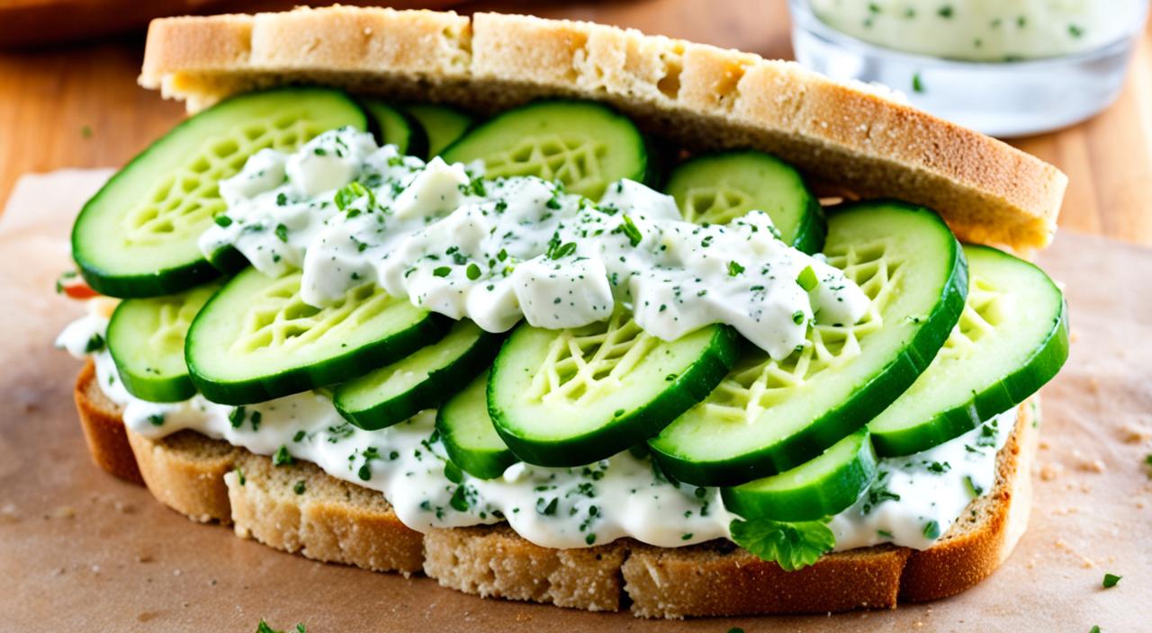 Cucumber Sandwich Recipe with Hidden Valley Ranch