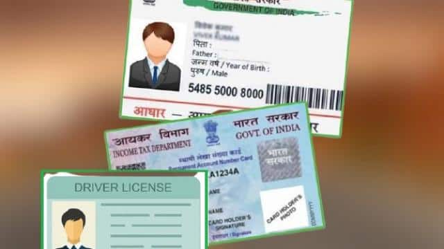 Aadhaar Card,Pan Card, Voter Id Card,Driving License,Ration Card