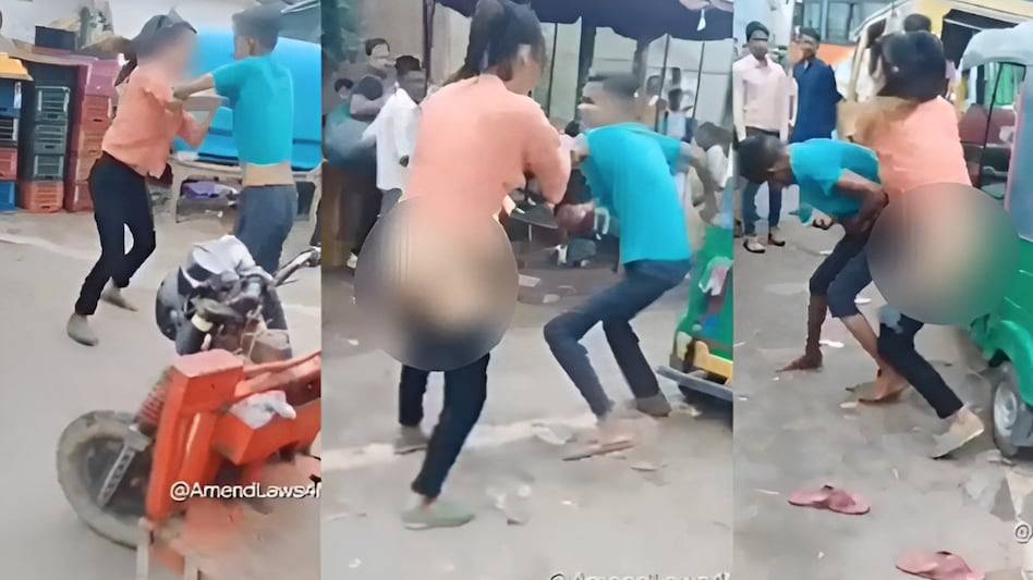 E Rickshaw VS Girl Fight in Social Media Video Viral