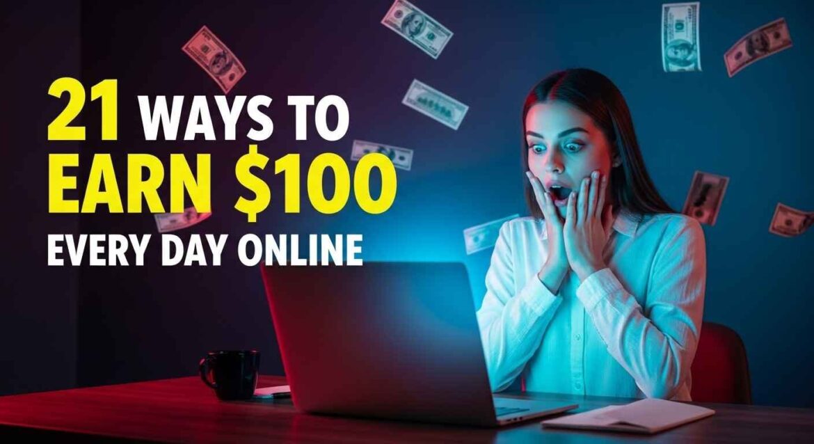 21 Proven Ways to Earn 100 Dollar Every Day Online 2025